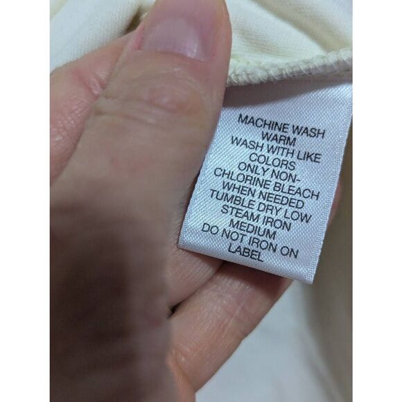 Roundtree & Yorke Men's Cream Solid Mock Neck Long-Sleeve Shirt Size M NWT - Picture 5 of 7